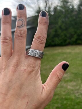 Stainless Steel Spoon Ring - Silver